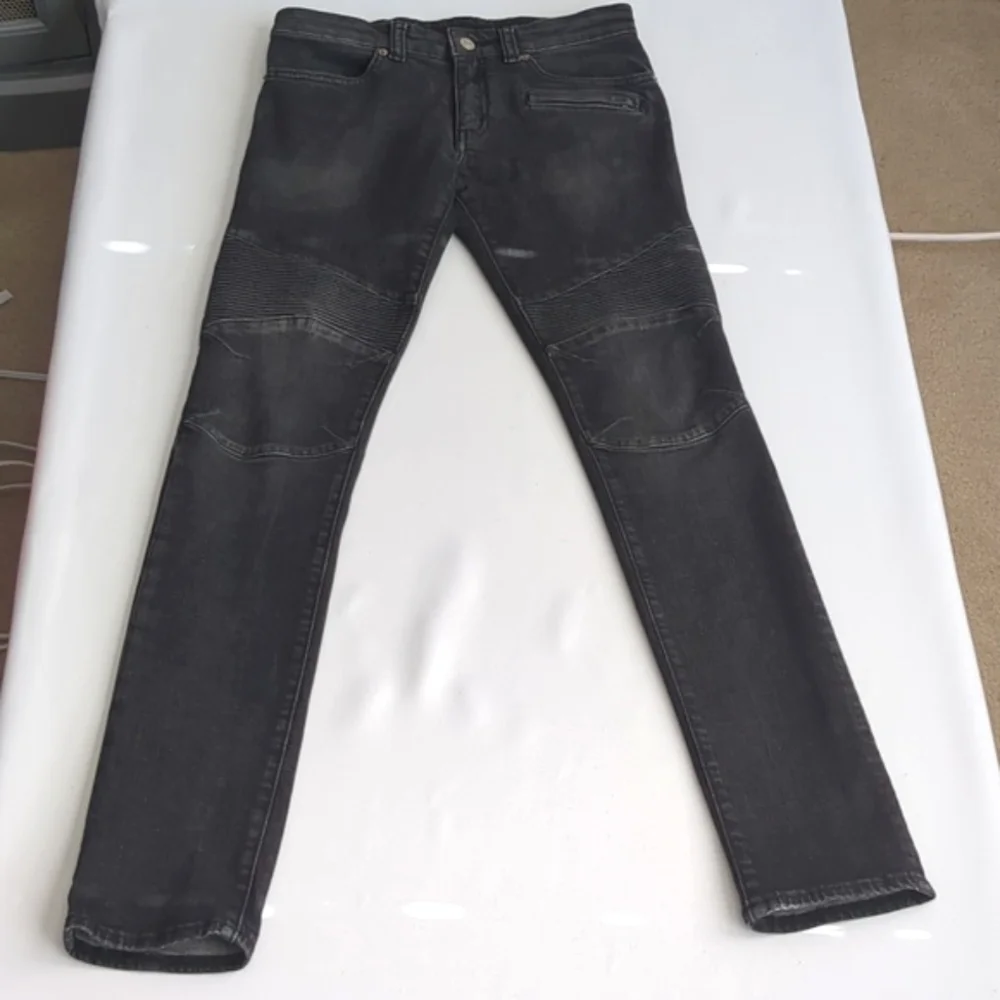 A/X J27 Skinny Biker  Stretch Jean Sz 28 Faded Black/Grey